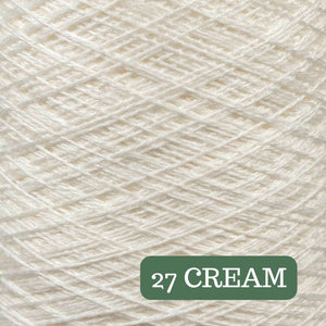 Pure Merino Solid Cream Yarn Cake, Extrafine Superwash