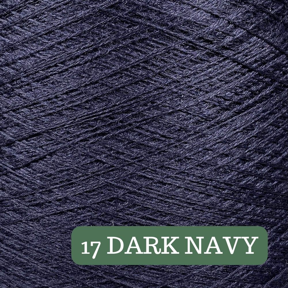 Pure Merino Solid Dark Navy Yarn Cake, Extrafine Superwash