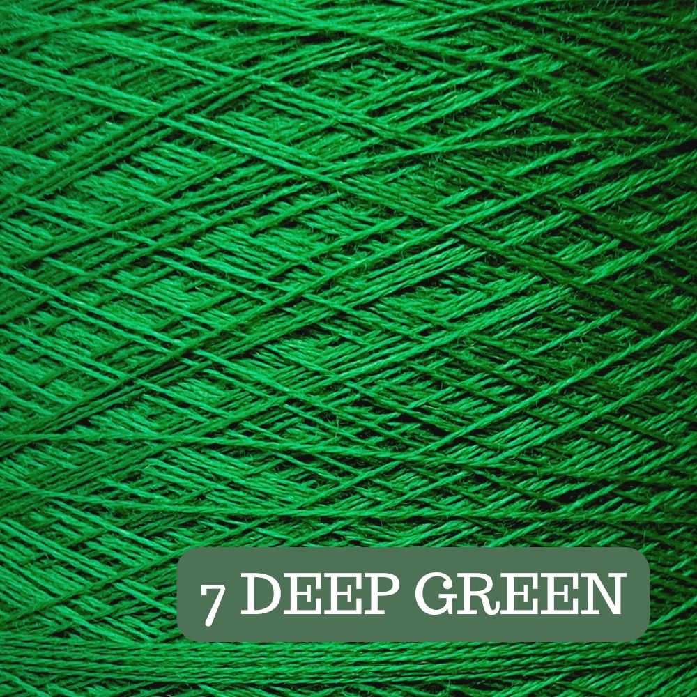 Pure Merino Solid Deep Green Yarn Cake, Extrafine Superwash