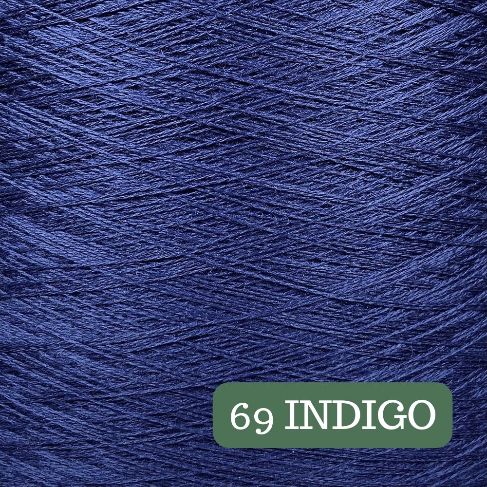 Pure Merino Solid Indigo Yarn Cake, Extrafine Superwash