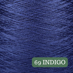 Pure Merino Solid Indigo Yarn Cake, Extrafine Superwash