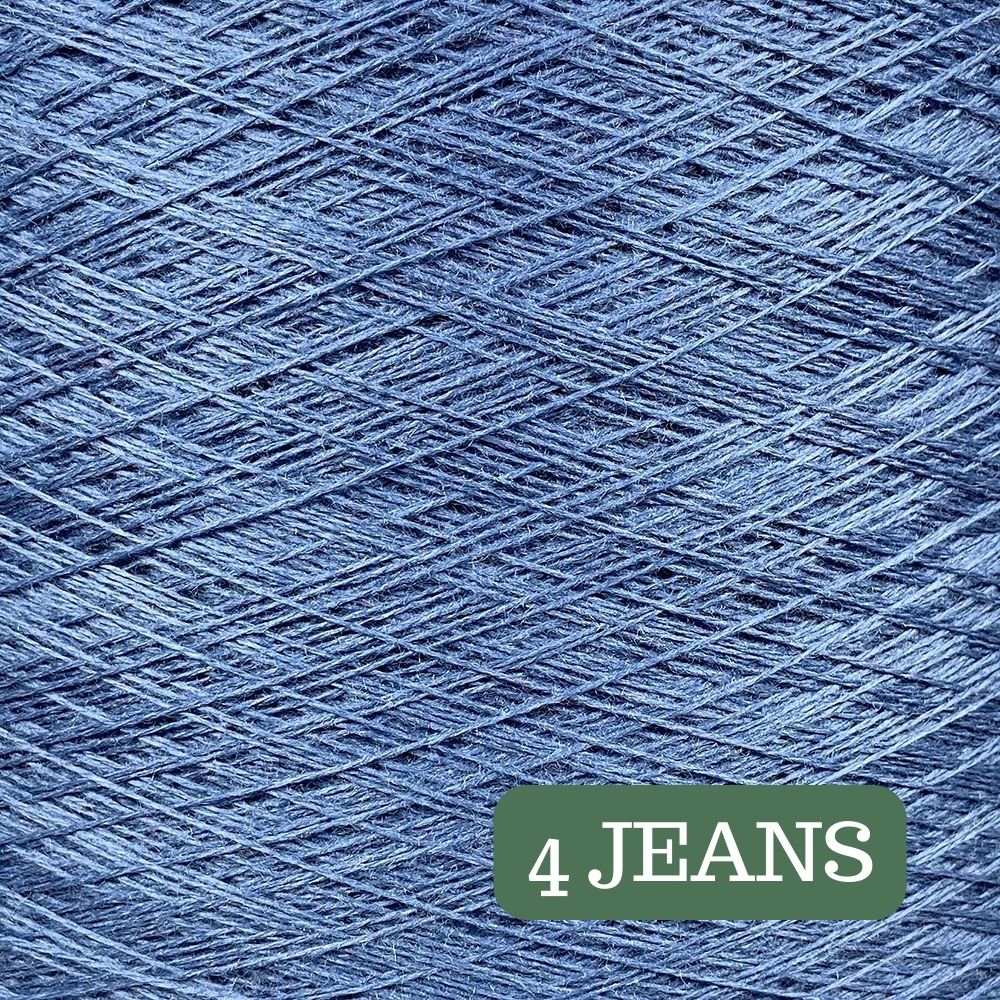 Pure Merino Solid Jeans Yarn Cake, Extrafine Superwash