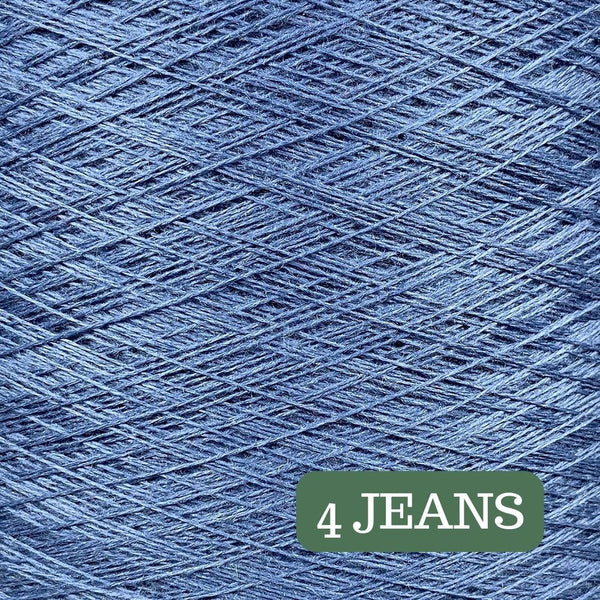 Pure Merino Solid Jeans Yarn Cake, Extrafine Superwash