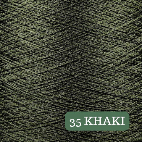 Pure Merino Solid Khaki Yarn Cake, Extrafine Superwash