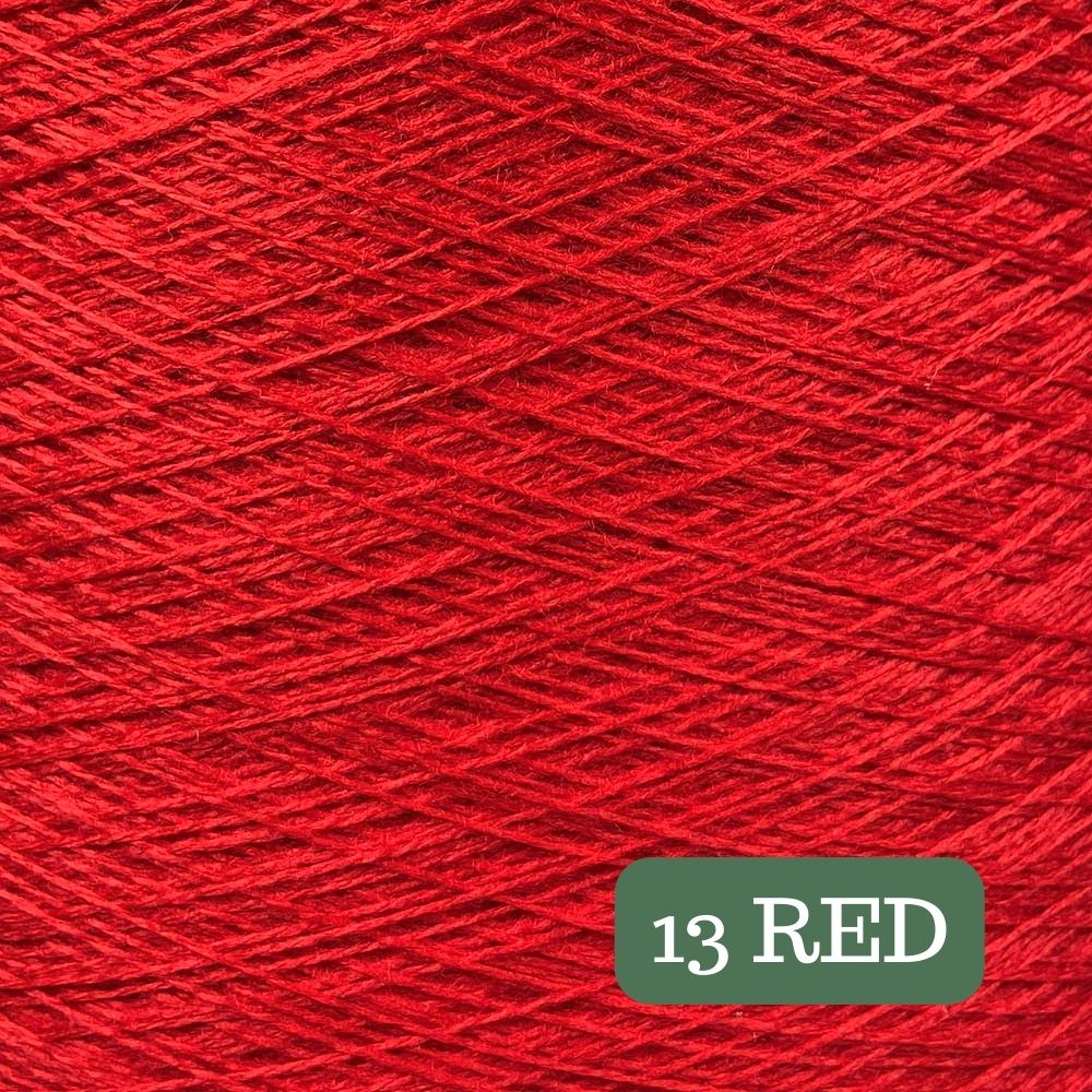 Pure Merino Solid Red Yarn Cake, Extrafine Superwash