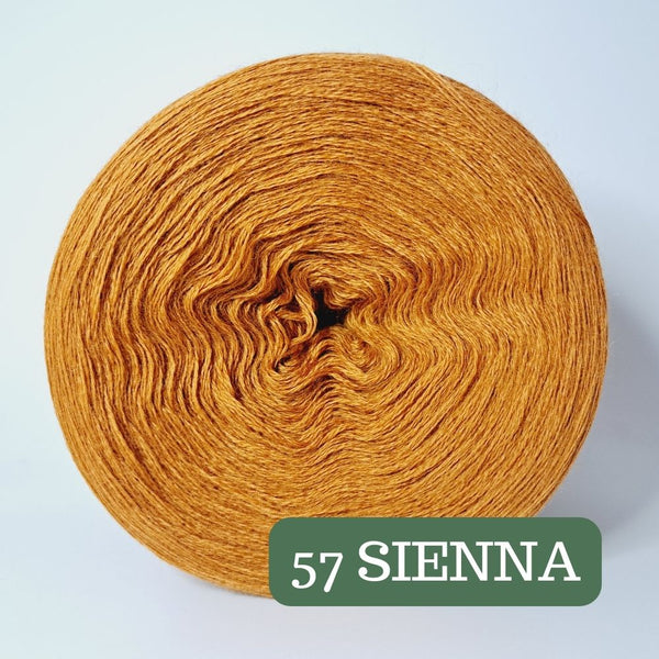 Pure Merino Solid Sienna Yarn Cake, Extrafine Superwash