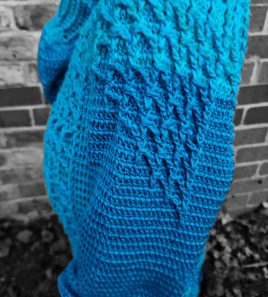 Pure Merino Solid Teal Yarn Cake, Extrafine Superwash