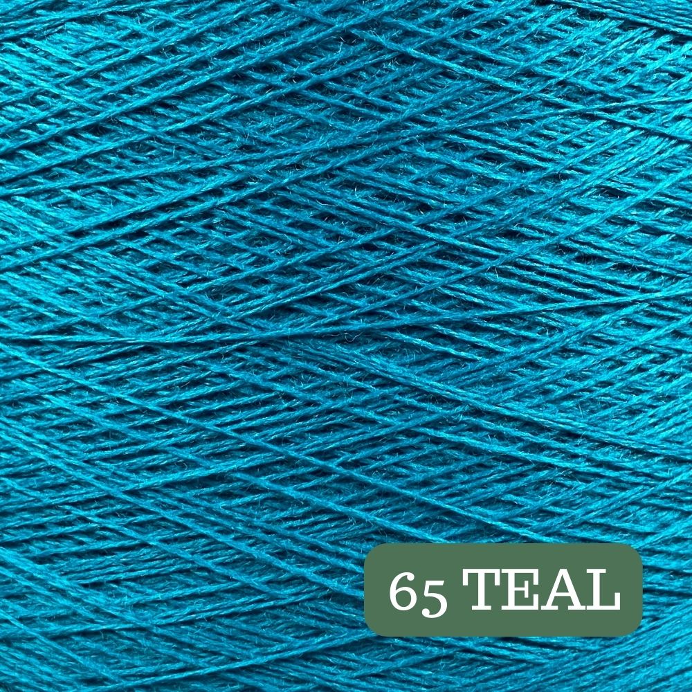 Pure Merino Solid Teal Yarn Cake, Extrafine Superwash