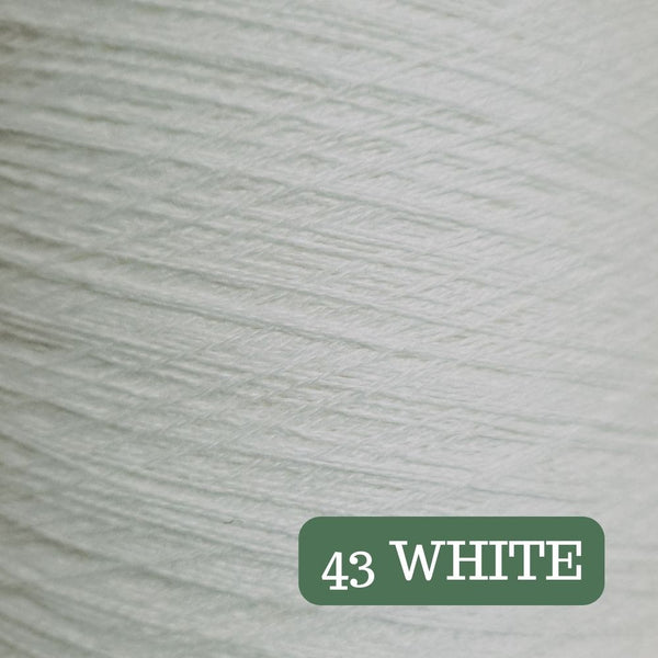 Pure Merino Solid White Yarn Cake, Extrafine Superwash