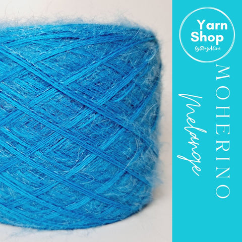 MOHM 14+44 Moherino Melange Yarn Cake Merino Mohair