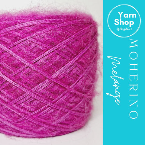 MOHM 15+43 Moherino Melange Yarn Cake Merino Mohair