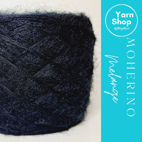 MOHM 17+40 Moherino Melange Yarn Cake Merino Mohair