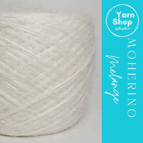 MOHM 27+16 Moherino Melange Yarn Cake Merino Mohair