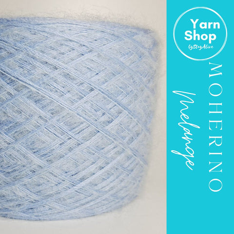 MOHM 29+23 Moherino Melange Yarn Cake Merino Mohair