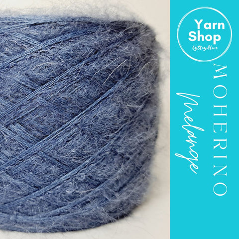 MOHM 4+56 Moherino Melange Yarn Cake Merino Mohair