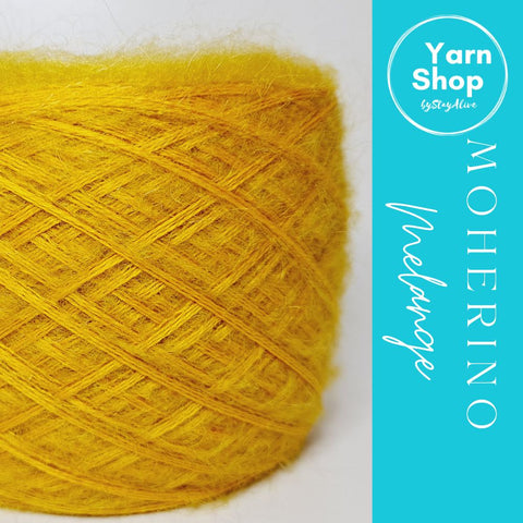 MOHM 51+49 Moherino Melange Yarn Cake Merino Mohair