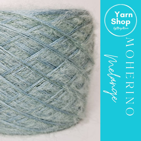 MOHM 58+59 Moherino Melange Yarn Cake Merino Mohair