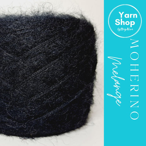 MOHM 8+14 Moherino Melange Yarn Cake Merino Mohair