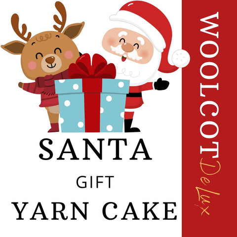 SANTA GIFT YARN CAKE WOOLCOT DELUX