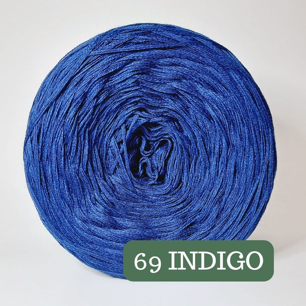 Pure Merino Solid Indigo Yarn Cake, Extrafine Superwash