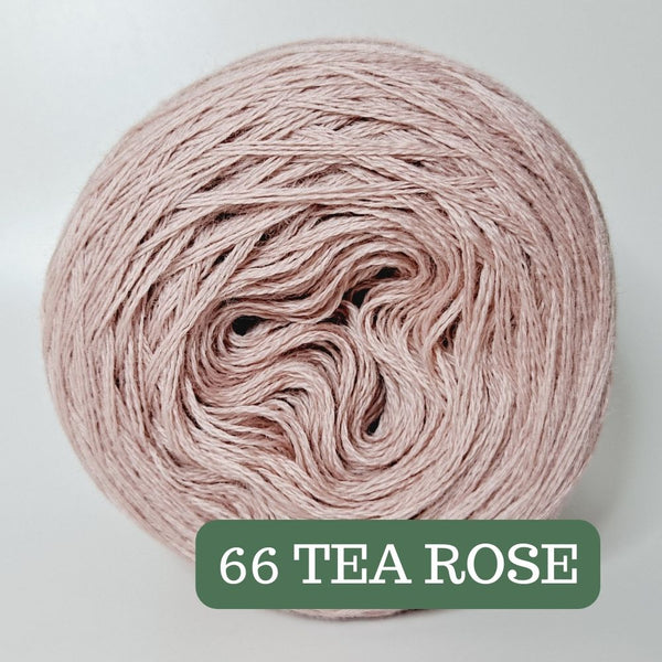 Pure Merino Solid Tea Rose Yarn Cake, Extrafine Superwash