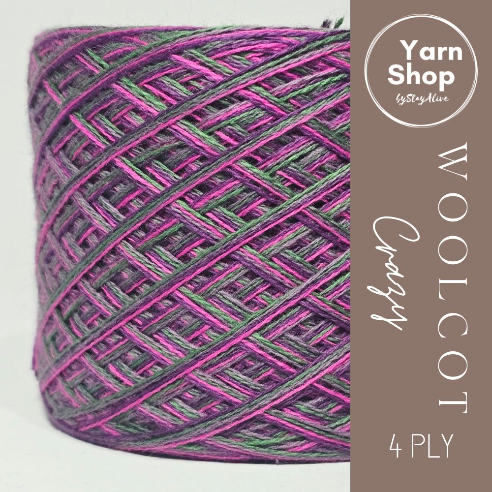 WC.15.16.22.24 Crazy Yarn Cake Woolcot Extrafine