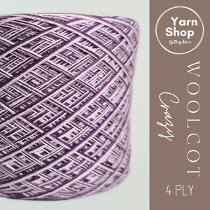 WC 1+15+16+23 4PLY Crazy Yarn Cake Woolcot Extrafine