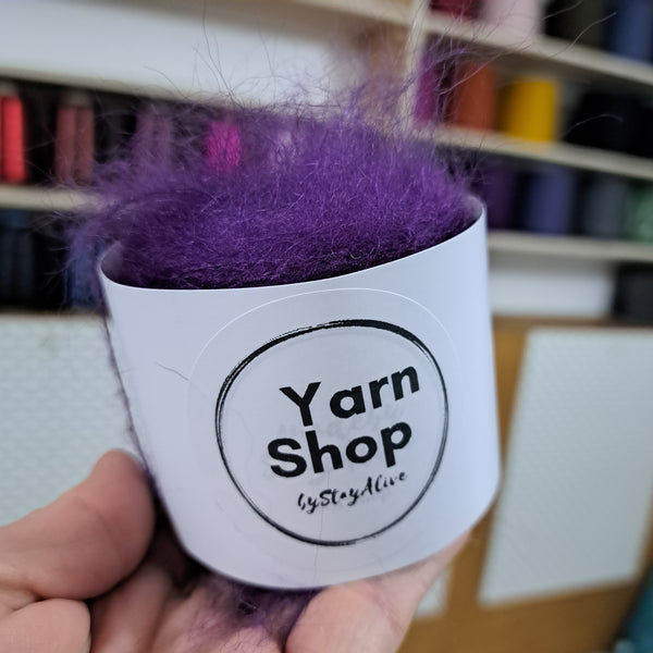 Mohair Solo Grape Yarn