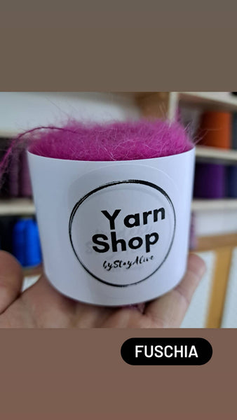 Mohair Solo Fuschia Yarn