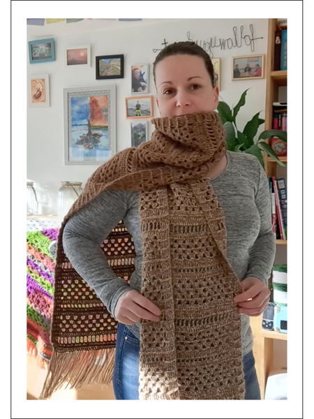 Crochet Pattern Klasyk Scarf Original