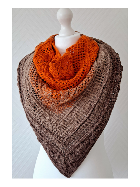 Crochet Pattern Pumpkin Shawl