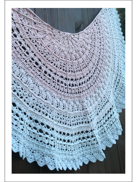 Crochet Pattern Sunset Shawl