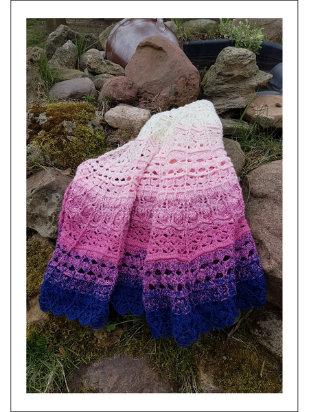 Crochet Pattern Sunset Shawl