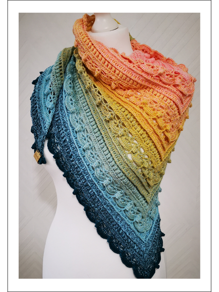 Crochet Pattern Turmalin Shawl