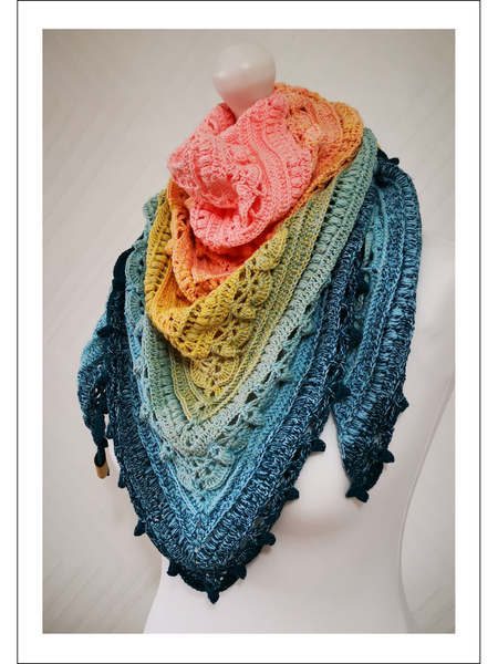 Crochet Pattern Turmalin Shawl