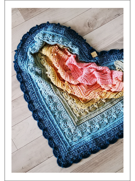 Crochet Pattern Turmalin Shawl