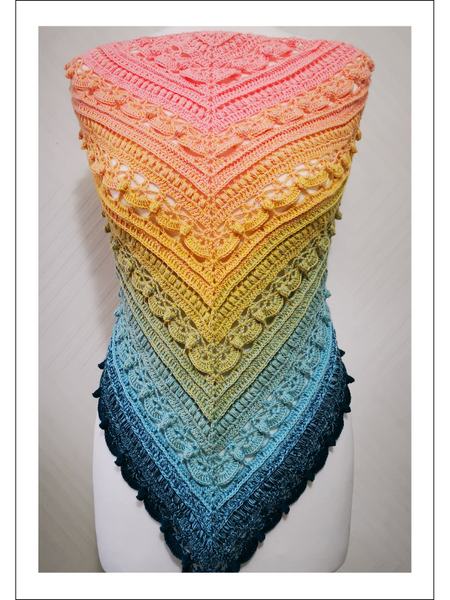 Crochet Pattern Turmalin Shawl