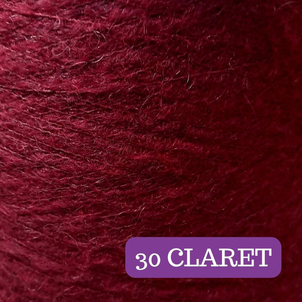 Mohair Solo Claret Yarn