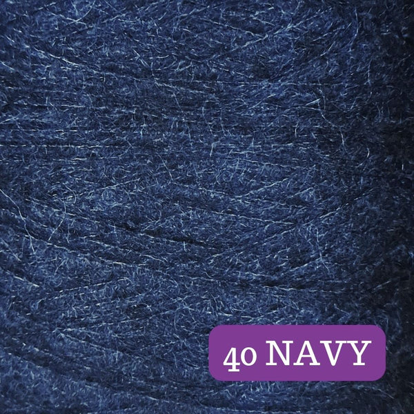 Mohair Solo Navy Yarn