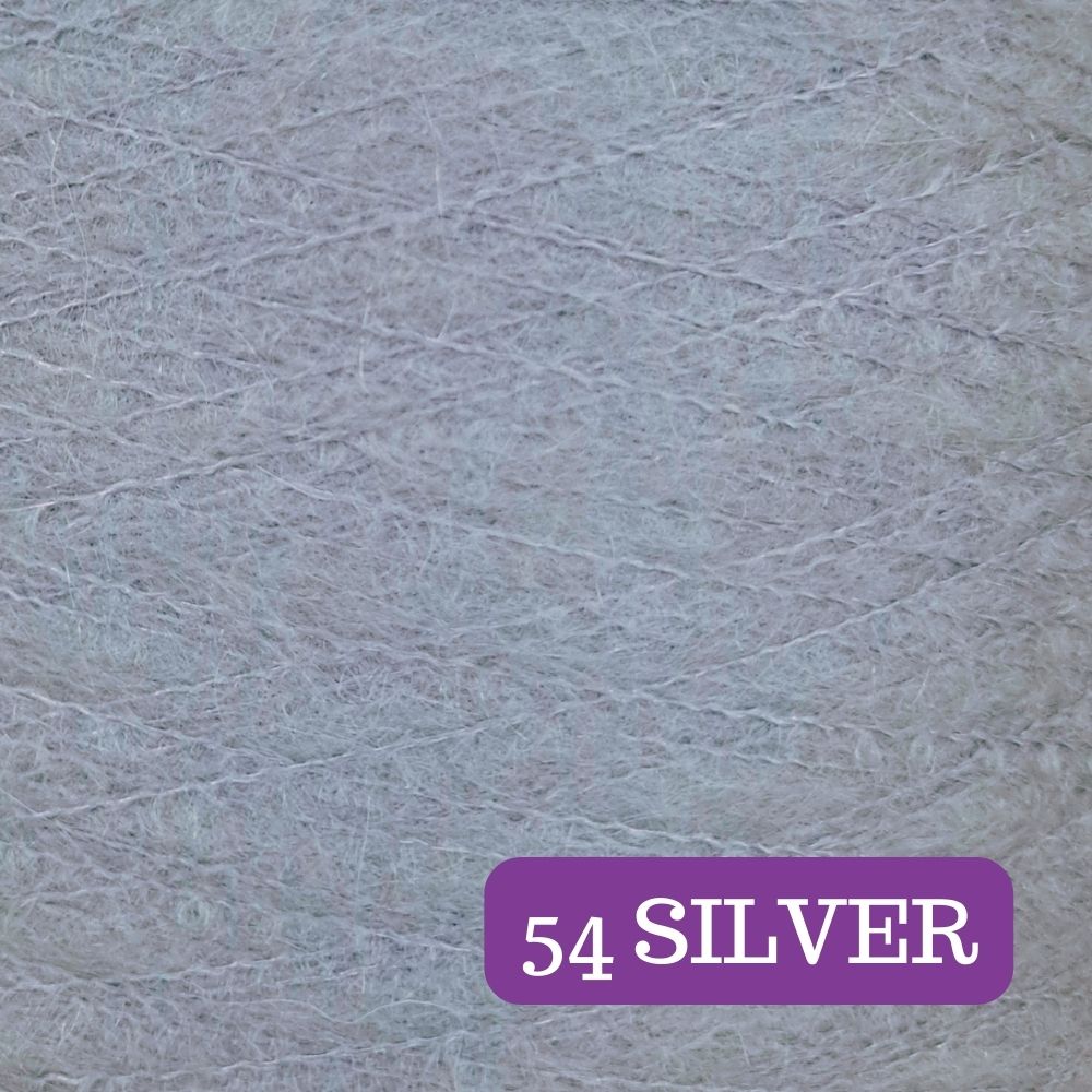 Mohair Solo Silver Yarn