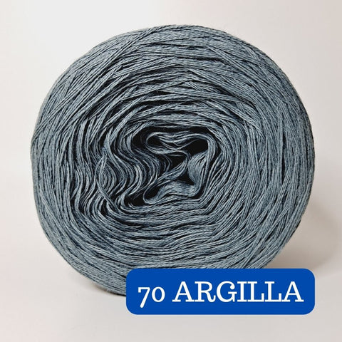 100% Cotton Solid Argilla Yarn Cake